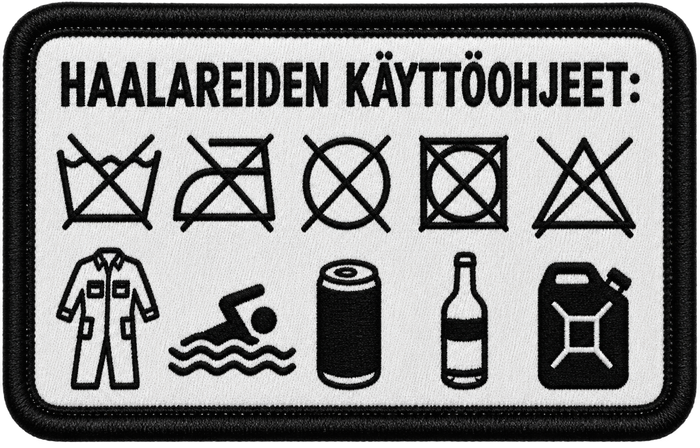 Haalareiden käyttöohjeet
